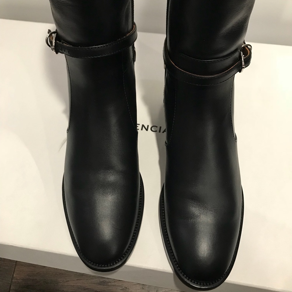 SOLD! NIB Balenciaga Papier Buckled HighBoots, 36 - Picture 2 of 8
